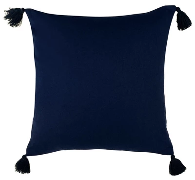 Cassia Pillow - Navy/White - 16" X 16" - Safavieh - Image 4
