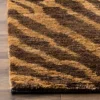 2'6"x8' Runner Tiger Print Natural/Black - Safavieh