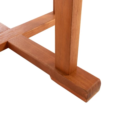 Pate 3pc Bistro Set - Natural/Navy - Safavieh - Image 4