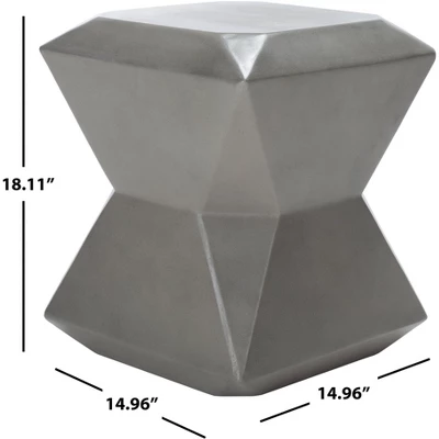 Conan Concrete Accent Stool - Safavieh - Image 5