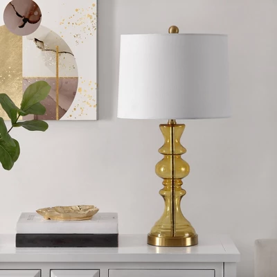 Jaiden Table Lamp (Includes LED Light Bulb) Amber - Safavieh - Image 2