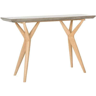 Ragna Concrete Console - Dark Grey - Safavieh - Image 3