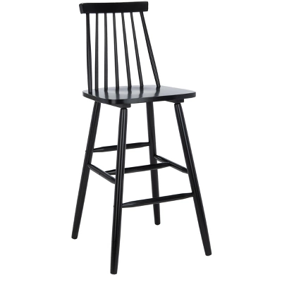 Beaufort Bar Stool (Set Of 2) - Black - Safavieh - Image 3