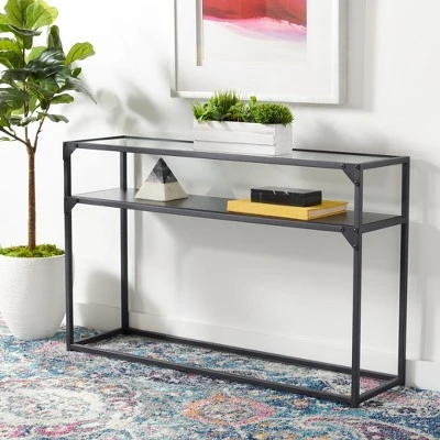 Ackley Console Table - Black - Safavieh - Image 2