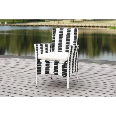 Kendrick Chair (Set Of 2) - Black/White - Safavieh