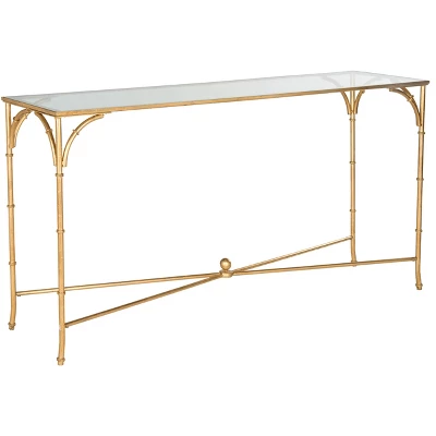 Maurice Console - Gold/Glass - Safavieh - Image 2
