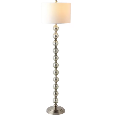 Cace Floor Lamp - Nickel/Ivory - Safavieh - Image 2