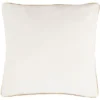 Junie Pillow - Beige/Red - 18" X 18" - Safavieh