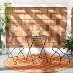 Belen 3pc Bistro Set - Black Rust - Safavieh