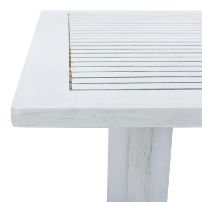 Pate 3pc Bistro Set - Gray/Beige/Navy - Safavieh - Image 3