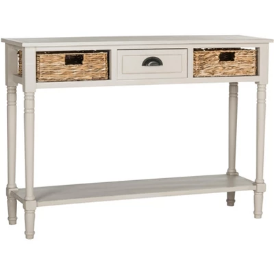 Christa Console Table With Storage - Vintage Grey - Safavieh - Image 2