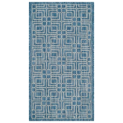 Poissy Outdoor Rug Navy/Gray - Safavieh - Image 5