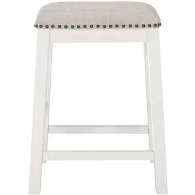 Aero Counter Stool (Set Of 2) - White - Safavieh - Image 2