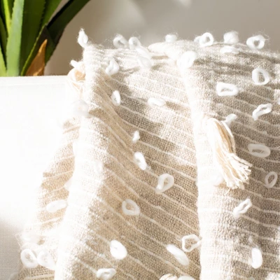 Popper Throw Blanket - Multi/Blue/Natural - 50" X 70" - Safavieh - Image 3