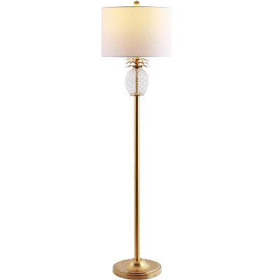Elza Floor Lamp - Gold Leaf/Clear - Safavieh - Image 2