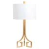 (Set Of 2) 27.5" Arabelle Hardback Table Lamp (Includes CFL Light Bulb) Gold - Safavieh