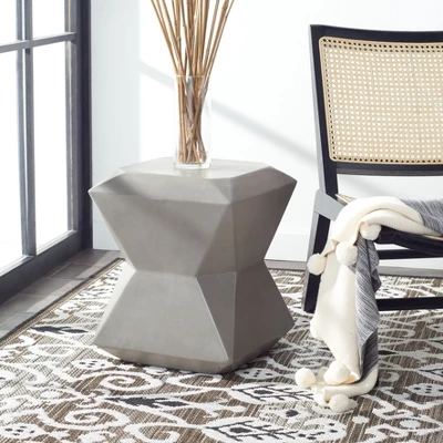 Conan Concrete Accent Stool - Safavieh - Image 2