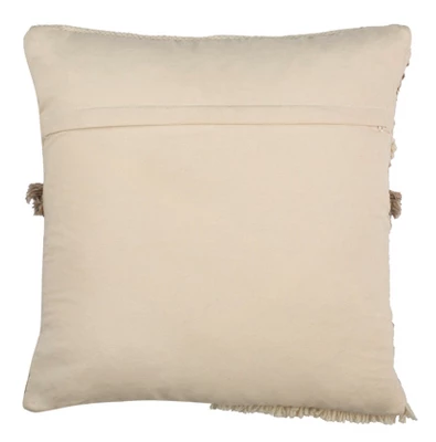 Demna Pillow - Beige/Grey - 20" X 20" - Safavieh - Image 2