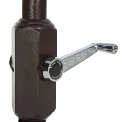 7.5' Square Iris Fashion Line Umbrella Navy/White - Safavieh - Image 4