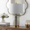 Novah Glass Table Lamp - Silver - Safavieh