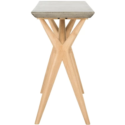 Ragna Concrete Console - Dark Grey - Safavieh - Image 4