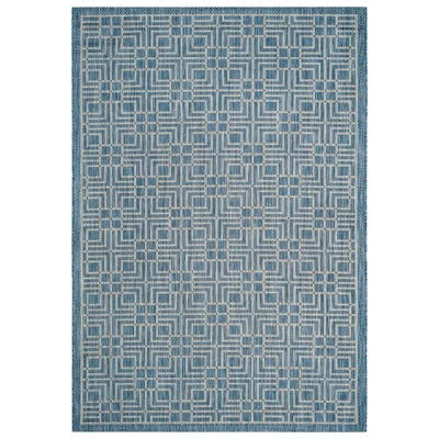 Poissy Outdoor Rug Navy/Gray - Safavieh - Image 7