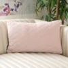 Roselen Pillow - Blush/Gold - 12" X 20" - Safavieh