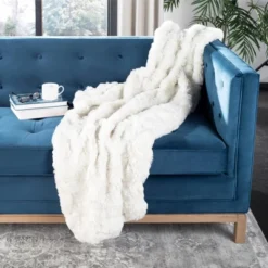 Faux Chinchilla Throw Blanket - Safavieh