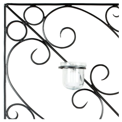 28.3" X 28.3" Votive Wall Décor Black - Safavieh