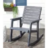 Geneva Wood Patio Rocking Chair - Gray - Safavieh