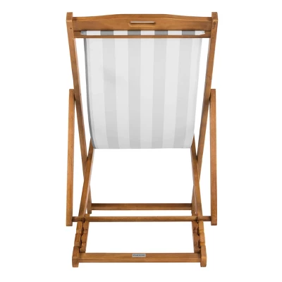 Loren Foldable Sling Chair - Natural/Gray/White - Safavieh - Image 6
