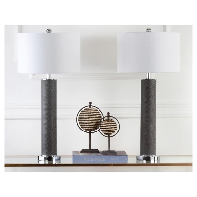 Ollie Faux Snakeskin Table Lamp - Safavieh