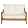Pomona Lounger - Teak Brown / Beige - Safavieh