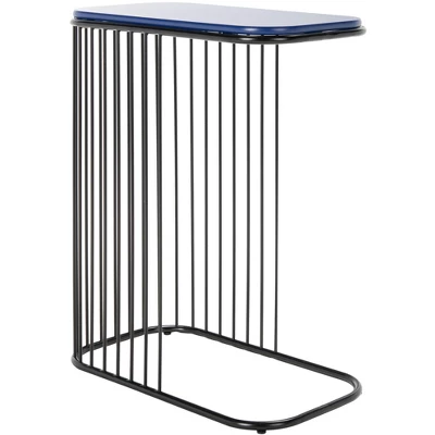 Stafford Side Table - Blue/Black - Safavieh - Image 4