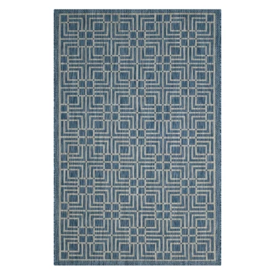 Poissy Outdoor Rug Navy/Gray - Safavieh - Image 6