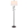Rudy Iron Floor Lamp (Includes LED Light Bulb) Black - Safavieh
