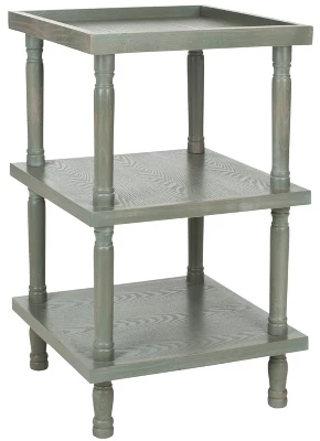 Esmeralda 3 Tier Side Table- Ash Grey - Safavieh