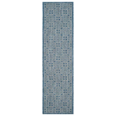 Poissy Outdoor Rug Navy/Gray - Safavieh - Image 4