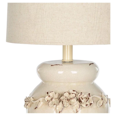 (Set Of 2) 24" Marquesa Vase Lamp Cream (Includes CFL Light Bulb) - Safavieh - Image 2