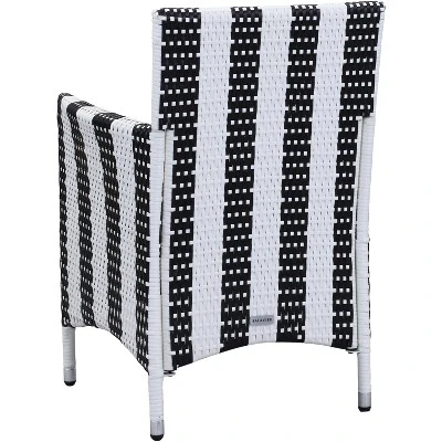 Kendrick Chair (Set Of 2) - Black/White - Safavieh - Image 4