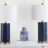 Roxanne Table Lamp (Set Of 2) - Navy - Safavieh