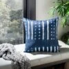 Narla Pillow - Deep Blue/White - 16" X 16" - Safavieh