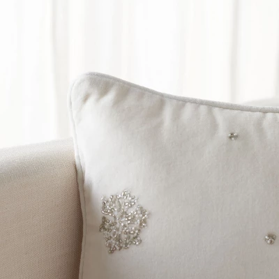 Falling Snow Pillow - Safavieh - Image 3
