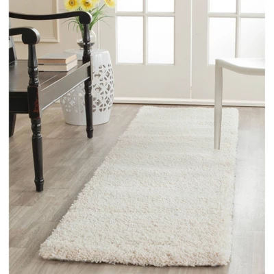 2'x8' Runner Ivory Solid Shag/Flokati Loomed - Safavieh - Image 2