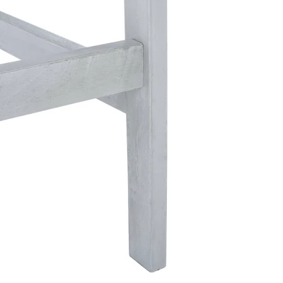 Pate 3pc Bistro Set - Gray/Beige/Navy - Safavieh - Image 4