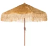 Tiki 9 Ft Crank Umbrella - Tan - Safavieh