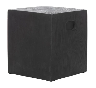 Cube Indoor/Outdoor Modern Concrete Accent Table - Black - Safavieh - Image 3