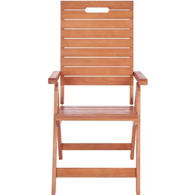 Rence Folding Chair (Set Of 2) - Natural - Safavieh - Image 2