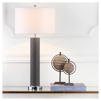 Ollie Faux Snakeskin Table Lamp - Safavieh - Image 2